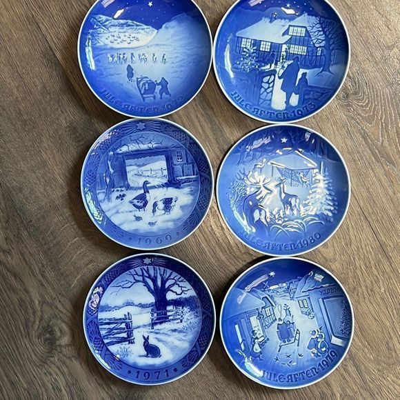 Assorted Lot of 6 Jule After Royal Copenhagen Christmas Plate Collection 7" - Picture 3 of 12